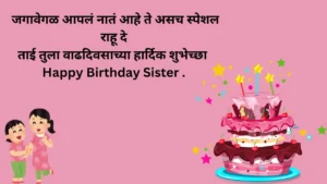 birthday wishes for sister in marathi