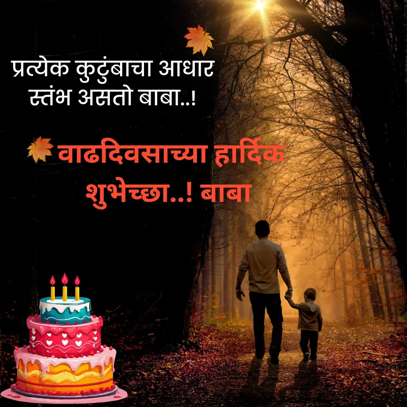 bithday wishes in marathi for father